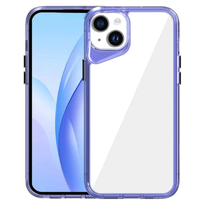 For iPhone 15 Plus Case Anti-Drop TPU+PC+PMMA Clear Phone Cover
