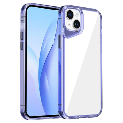 For iPhone 15 Plus Case Anti-Drop TPU+PC+PMMA Clear Phone Cover