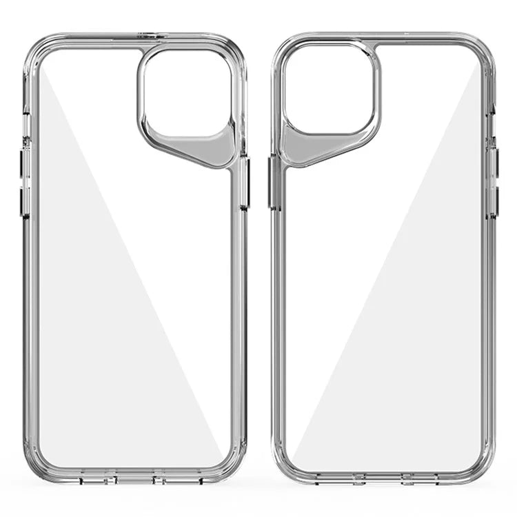 For iPhone 15 Plus Case Anti-Drop TPU+PC+PMMA Clear Phone Cover