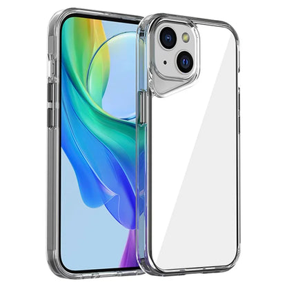 For iPhone 15 Clear Case TPU+PC+PMMA Anti-Scratch Phone Cover