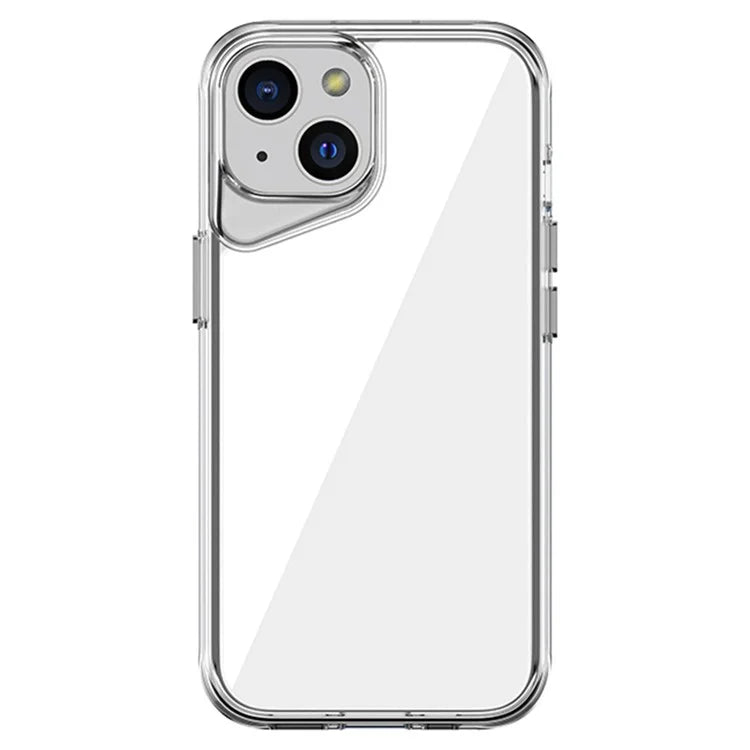 For iPhone 15 Clear Case TPU+PC+PMMA Anti-Scratch Phone Cover
