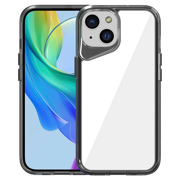 For iPhone 15 Clear Case TPU+PC+PMMA Anti-Scratch Phone Cover