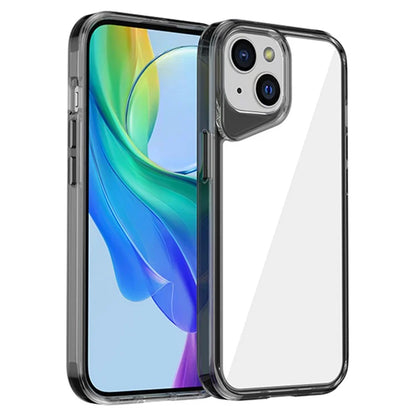 For iPhone 15 Clear Case TPU+PC+PMMA Anti-Scratch Phone Cover