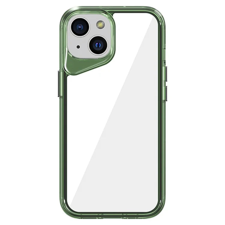 For iPhone 15 Clear Case TPU+PC+PMMA Anti-Scratch Phone Cover