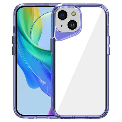 For iPhone 15 Clear Case TPU+PC+PMMA Anti-Scratch Phone Cover