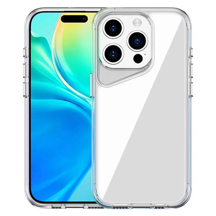 For iPhone 15 Pro Clear Case TPU+PC+PMMA Anti-Drop Phone Cover