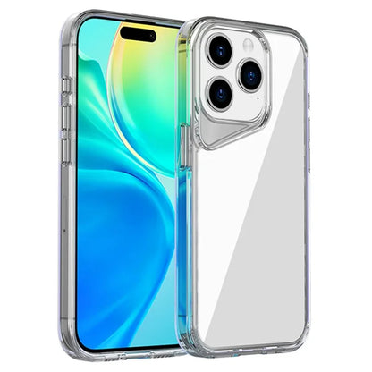 For iPhone 15 Pro Clear Case TPU+PC+PMMA Anti-Drop Phone Cover