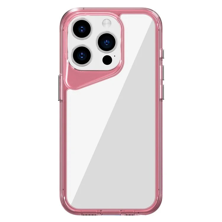 For iPhone 15 Pro Clear Case TPU+PC+PMMA Anti-Drop Phone Cover