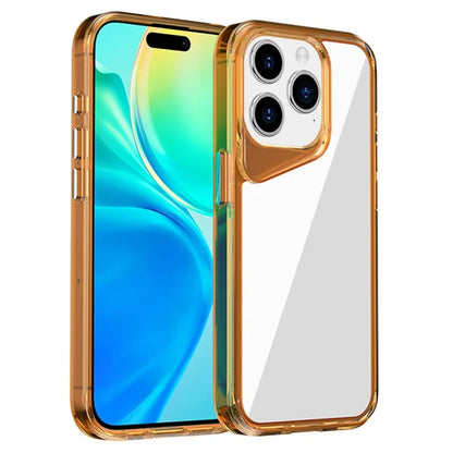 For iPhone 15 Pro Clear Case TPU+PC+PMMA Anti-Drop Phone Cover