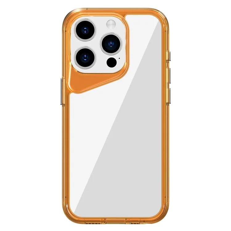 For iPhone 15 Pro Clear Case TPU+PC+PMMA Anti-Drop Phone Cover