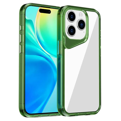 For iPhone 15 Pro Clear Case TPU+PC+PMMA Anti-Drop Phone Cover