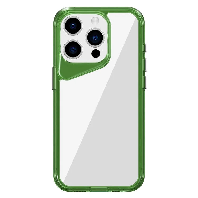 For iPhone 15 Pro Clear Case TPU+PC+PMMA Anti-Drop Phone Cover