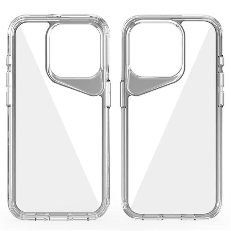 For iPhone 15 Pro Clear Case TPU+PC+PMMA Anti-Drop Phone Cover