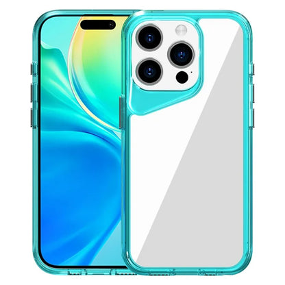 For iPhone 15 Pro Clear Case TPU+PC+PMMA Anti-Drop Phone Cover