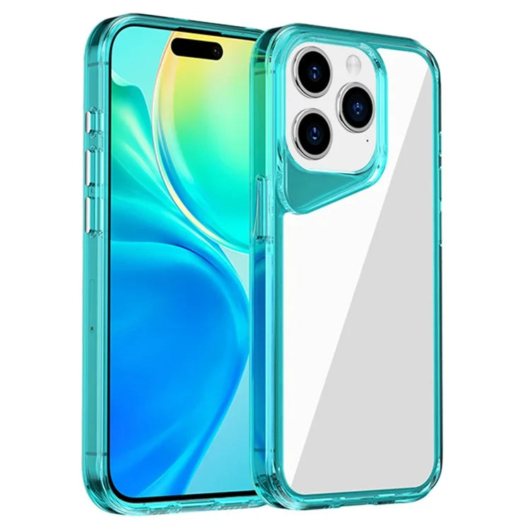 For iPhone 15 Pro Clear Case TPU+PC+PMMA Anti-Drop Phone Cover