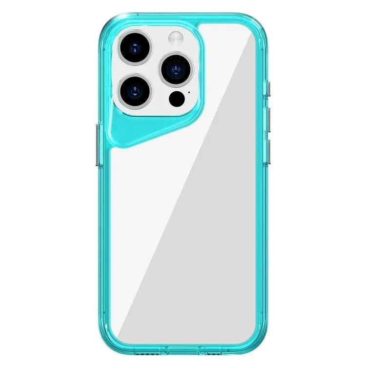 For iPhone 15 Pro Clear Case TPU+PC+PMMA Anti-Drop Phone Cover