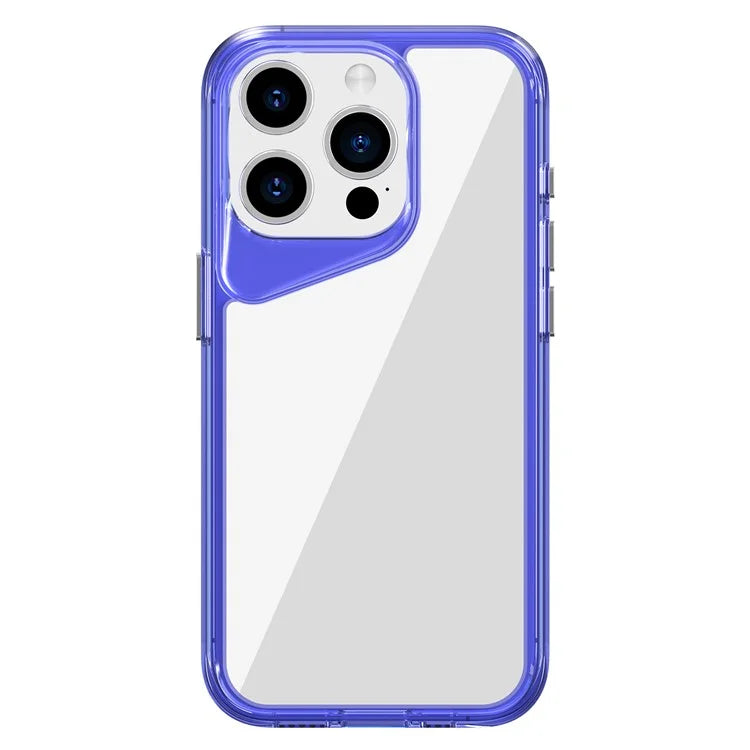 For iPhone 15 Pro Clear Case TPU+PC+PMMA Anti-Drop Phone Cover