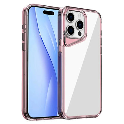 For iPhone 15 Pro Max Clear Case TPU+PC+PMMA Hybrid Phone Cover