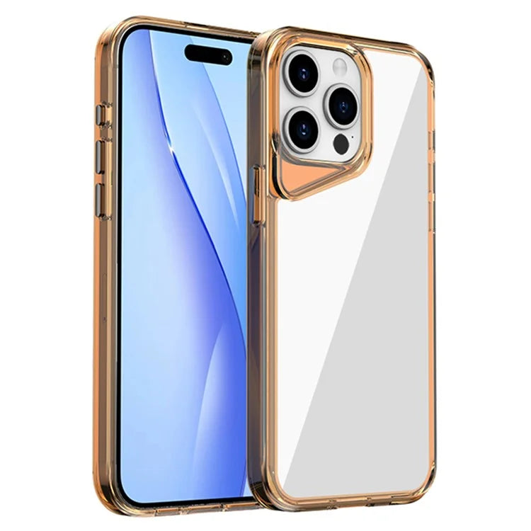 For iPhone 15 Pro Max Clear Case TPU+PC+PMMA Hybrid Phone Cover