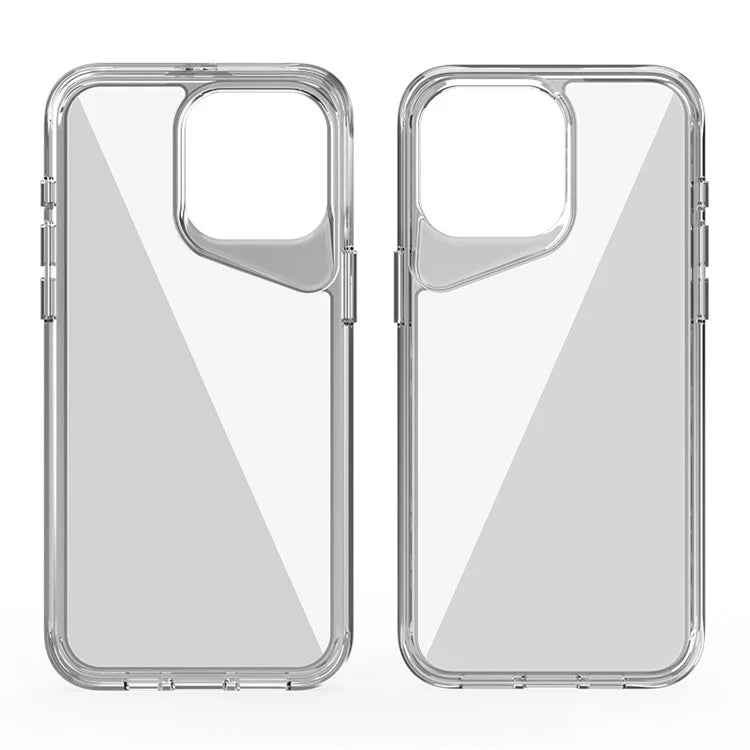 For iPhone 15 Pro Max Clear Case TPU+PC+PMMA Hybrid Phone Cover