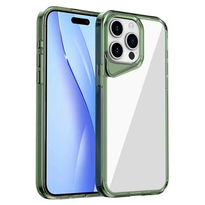 For iPhone 15 Pro Max Clear Case TPU+PC+PMMA Hybrid Phone Cover