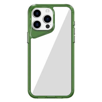 For iPhone 15 Pro Max Clear Case TPU+PC+PMMA Hybrid Phone Cover