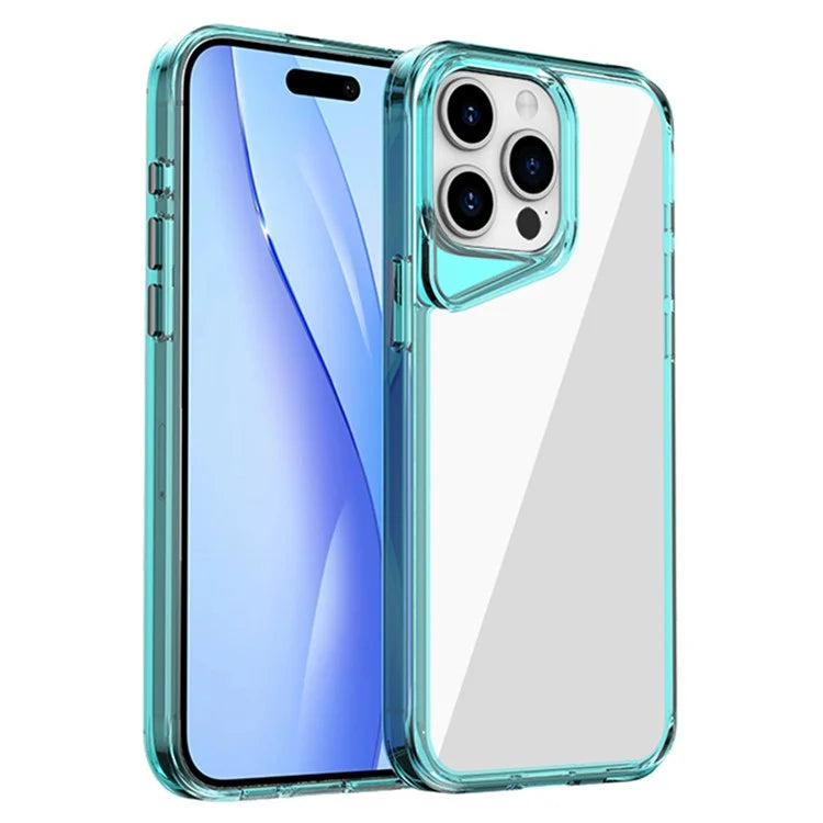 For iPhone 15 Pro Max Clear Case TPU+PC+PMMA Hybrid Phone Cover