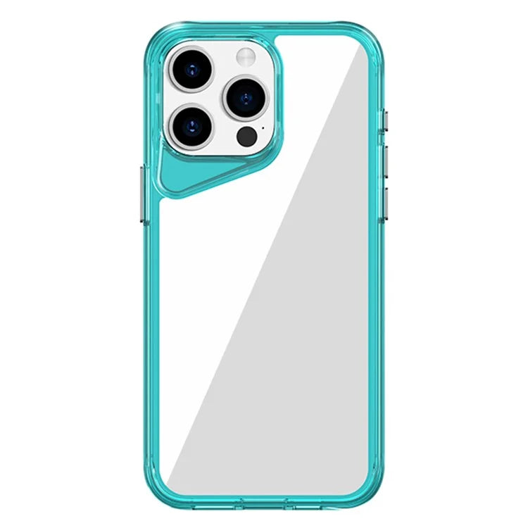 For iPhone 15 Pro Max Clear Case TPU+PC+PMMA Hybrid Phone Cover