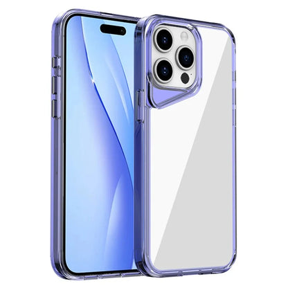 For iPhone 15 Pro Max Clear Case TPU+PC+PMMA Hybrid Phone Cover