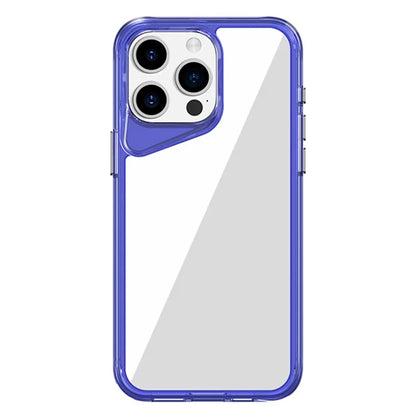 For iPhone 15 Pro Max Clear Case TPU+PC+PMMA Hybrid Phone Cover