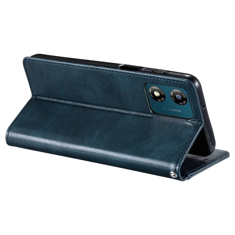 013 Style For Motorola Moto E14 4G / G04 4G / G04s 4G / G24 4G Case PU Leather Phone Cover with 6 Card Slots