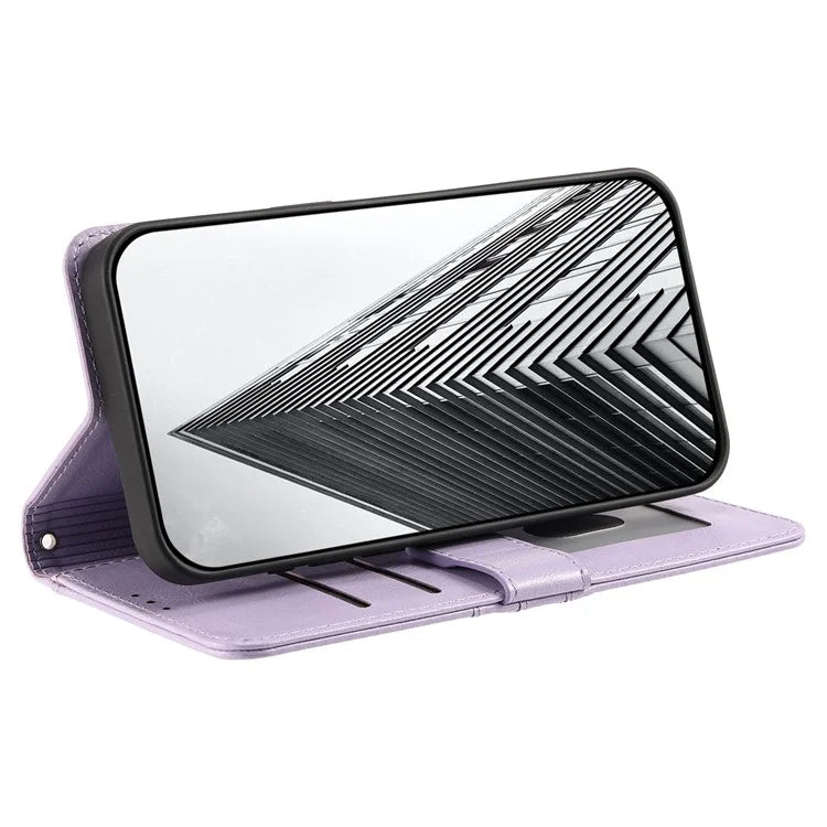 013 Style For Motorola Moto E14 4G / G04 4G / G04s 4G / G24 4G Case PU Leather Phone Cover with 6 Card Slots
