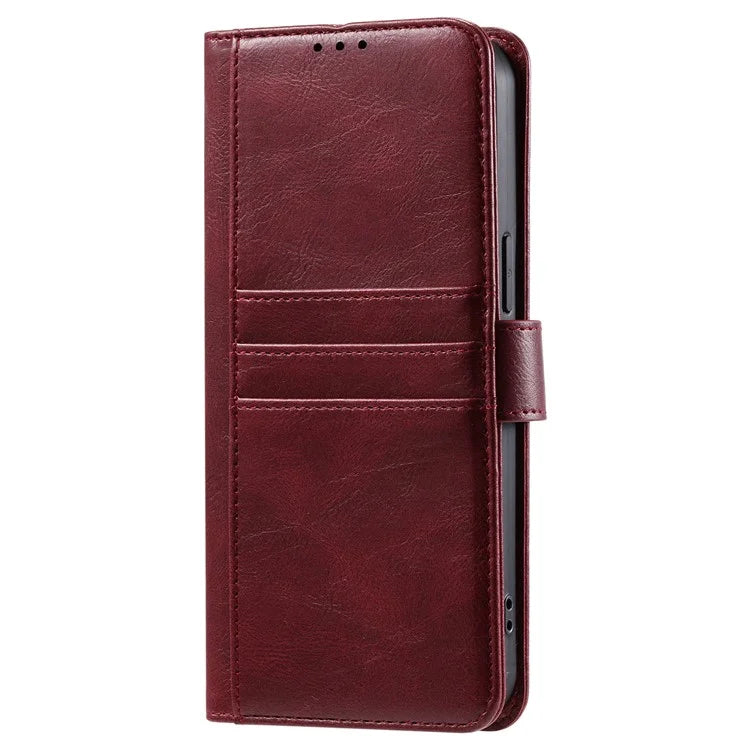 013 Style For Motorola Moto E14 4G / G04 4G / G04s 4G / G24 4G Case PU Leather Phone Cover with 6 Card Slots