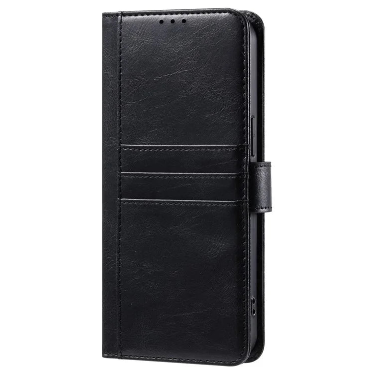 013 Style For Motorola Moto E14 4G / G04 4G / G04s 4G / G24 4G Case PU Leather Phone Cover with 6 Card Slots
