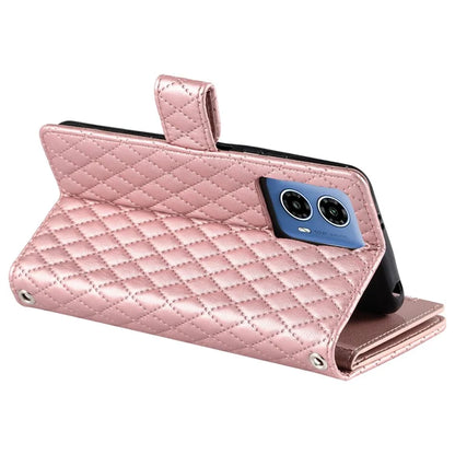 Style 013 for Motorola Moto G85 5G / S50 Neo 5G Case Rhombus Leather Zipper Phone Cover