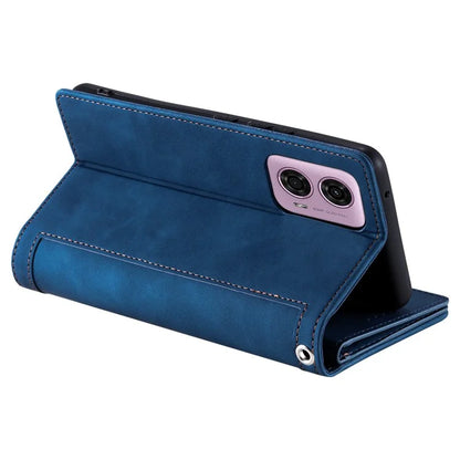 For Motorola Moto G85 5G / S50 Neo 5G Case Zipper Leather Phone Cover with 9 Card Slots