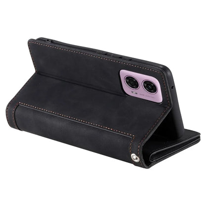 For Motorola Moto G85 5G / S50 Neo 5G Case Zipper Leather Phone Cover with 9 Card Slots