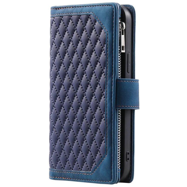 Style 005 For Motorola Moto G85 5G / S50 Neo 5G Case Rhombus PU Leather Zipper Phone Cover