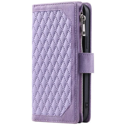 Style 005 For Motorola Moto G85 5G / S50 Neo 5G Case Rhombus PU Leather Zipper Phone Cover