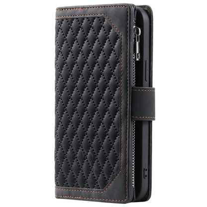 Style 005 For Motorola Moto G85 5G / S50 Neo 5G Case Rhombus PU Leather Zipper Phone Cover
