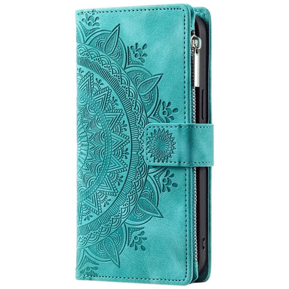 Style 006 For Motorola Moto G85 5G / S50 Neo 5G Case Zipper Pocket Leather Phone Bag Cover Mandala Flower