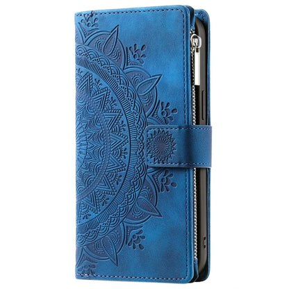 Style 006 For Motorola Moto G85 5G / S50 Neo 5G Case Zipper Pocket Leather Phone Bag Cover Mandala Flower