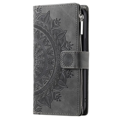 Style 006 For Motorola Moto G85 5G / S50 Neo 5G Case Zipper Pocket Leather Phone Bag Cover Mandala Flower