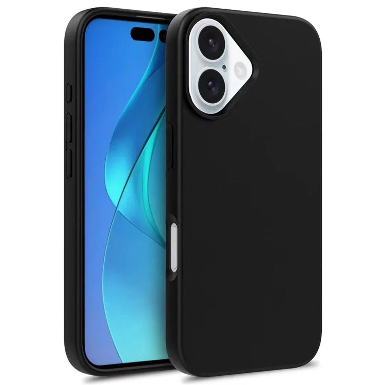 For iPhone 16 Plus Case Wheat Straw TPU Drop Protection Phone Cover
