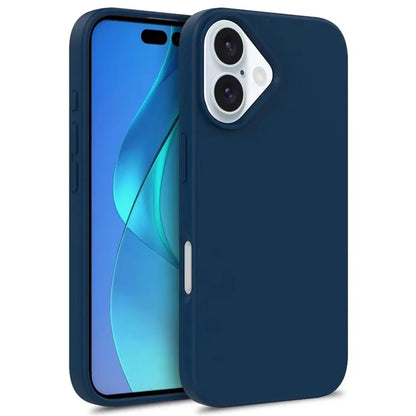 For iPhone 16 Plus Case Wheat Straw TPU Drop Protection Phone Cover