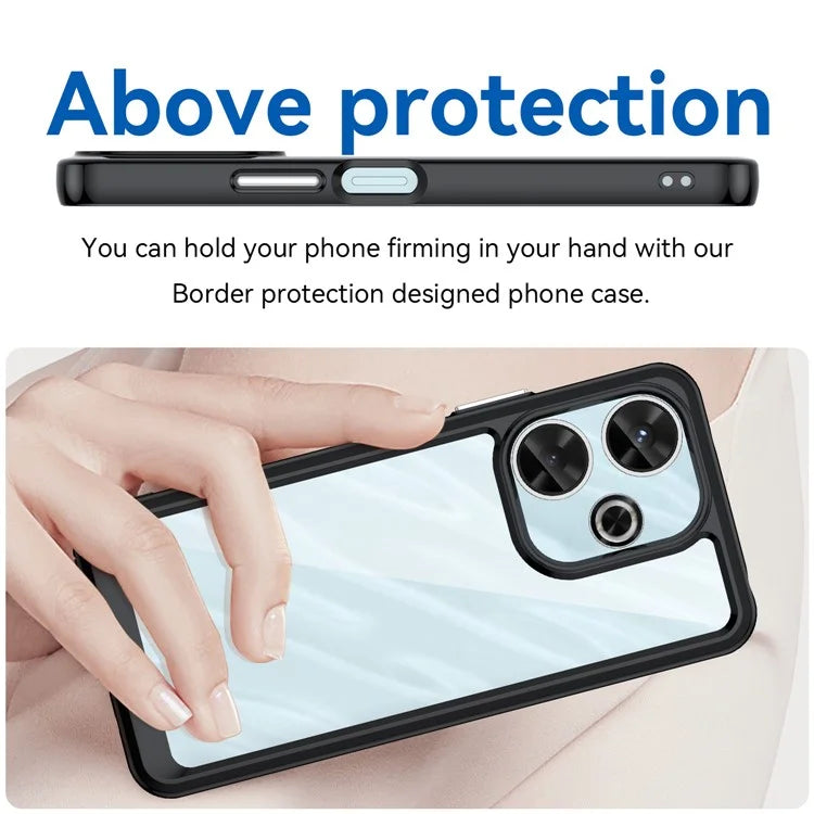 For Xiaomi Redmi 13 5G / 13 4G / Note 13R 5G / Poco M6 4G Case TPU+Acrylic Anti-Drop Phone Cover