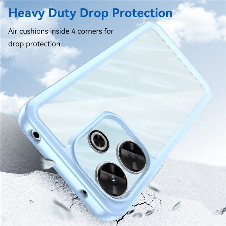For Xiaomi Redmi 13 5G / 13 4G / Note 13R 5G / Poco M6 4G Case TPU+Acrylic Anti-Drop Phone Cover