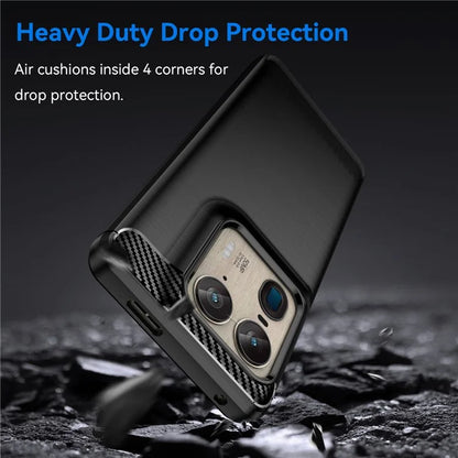 For Motorola Edge 50 Ultra 5G / Moto X50 Ultra 5G Case TPU Phone Cover Carbon Fiber Texture