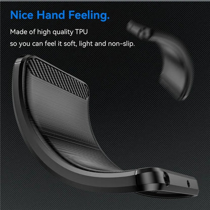 For Motorola Edge 50 Ultra 5G / Moto X50 Ultra 5G Case TPU Phone Cover Carbon Fiber Texture