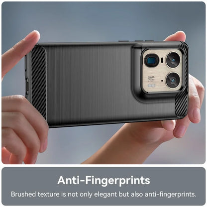 For Motorola Edge 50 Ultra 5G / Moto X50 Ultra 5G Case TPU Phone Cover Carbon Fiber Texture